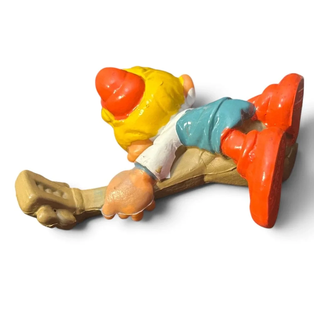 Vintage Schleich Smurf Peewit 1978 Hong Kong Rare Green Paint Error